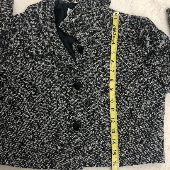 Talbots Vintage Cropped Wool Blend Jacket Sz 2 - Picture 11 of 13